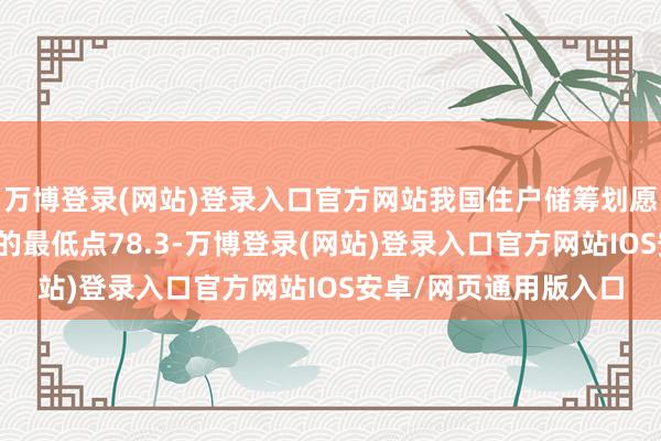 万博登录(网站)登录入口官方网站我国住户储筹划愿指数下降至近五年来的最低点78.3-万博登录(网站)登录入口官方网站IOS安卓/网页通用版入口